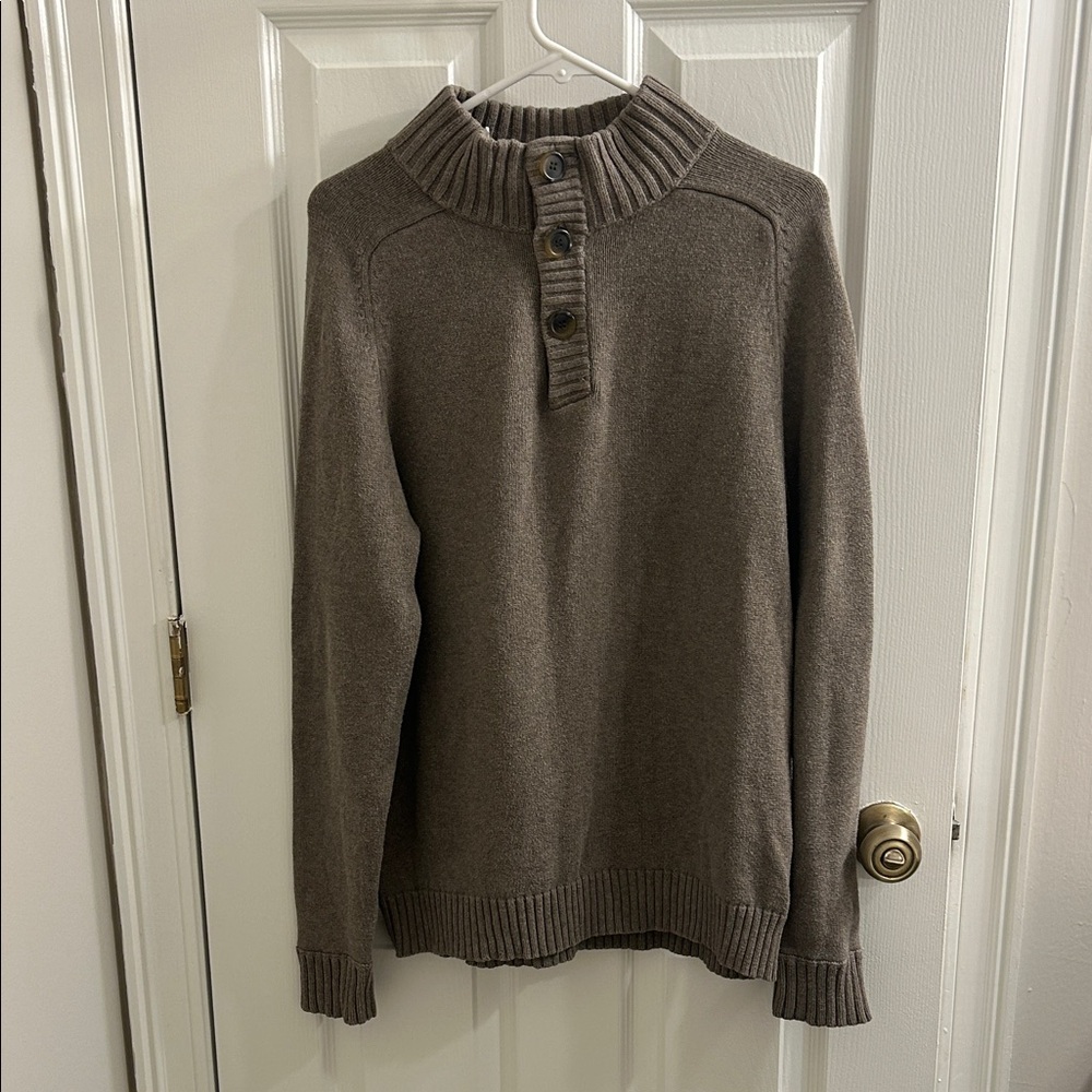 Men's J. Crew Knit Button-Neck Sweater